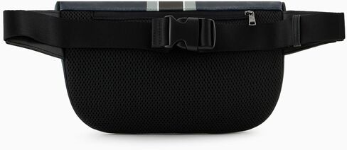 A | X ARMANI EXCHANGE Men's All Over Logo Waist Bag, Black/Black-Black/Black, One Size in Saudi Arabia