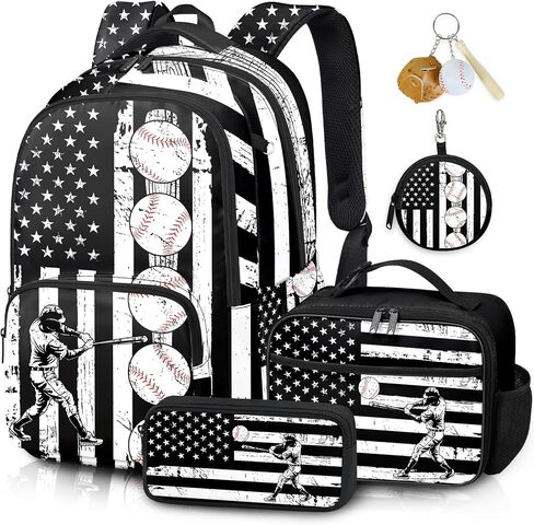 Fishing Backpack Set for Boys, Kids Camo Fish Backpack for School with Lunch Box and Pencil Case Coin Purse, School Bookbag for Boys in Kuwait