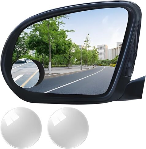 2pcs مرايا البقعة العمياء للسيارة ، مستديرة على شكل زاوية عريضة مركبة العمياء الدببة المحدبة ، إكسسوارات مرآة الجانبية لسيارات الرؤية الخلفية ، Universal لسيارات الدفع الرباعي ، سيدان ، شاحنة in Kuwait