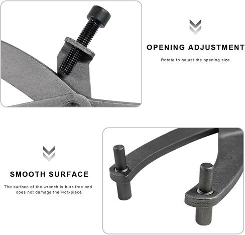 Adjustable Locking Spanner Wrench, Magneto Fly Wheel Clutch Hub Rotor Sprockets Wrench Holder, Flywheel Puller Fan Clutch Removal Tool for Scooter Motorcycle Accessories in Saudi Arabia