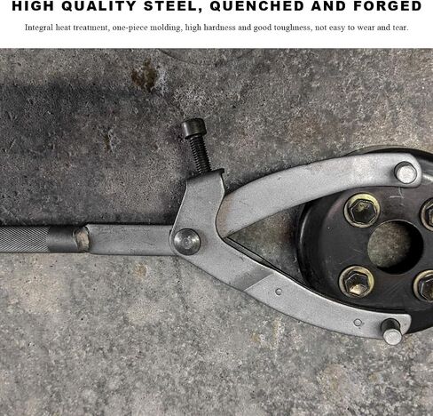 Adjustable Locking Spanner Wrench, Magneto Fly Wheel Clutch Hub Rotor Sprockets Wrench Holder, Flywheel Puller Fan Clutch Removal Tool for Scooter Motorcycle Accessories in Saudi Arabia
