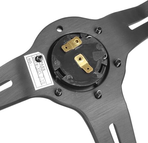 NRG Innovations NRG-ST-010MC-CF عجلة قيادة من ألياف الكربون 350 مم 1.5 بوصة طبق عميق مع محور مركزي نيوكروم in Saudi Arabia