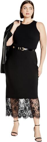 City Chic Women's Plus Size Skirt - Lace Hem Fay in Saudi Arabia