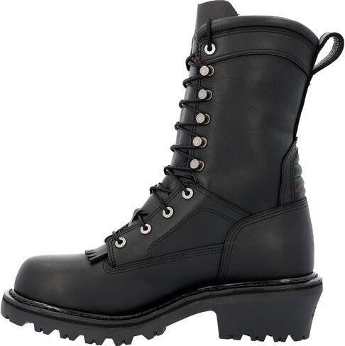رمز روكي الأحمر Hotshot Logger Fire Boot ، Black ، الحجم 4.5 (W) in Kuwait