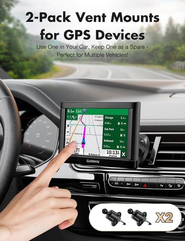 GPS Car Mount for Garmin GPS, Sturdy Air Vent GPS Holder for Car Upgraded Metal Hook Compatible with Garmin Nuvi Dezl DriveSmart StreetPilot RV in Saudi Arabia