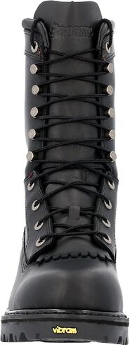 رمز روكي الأحمر Hotshot Logger Fire Boot ، الأسود ، الحجم 10.5 (W) in Saudi Arabia