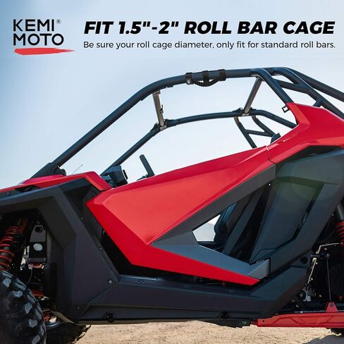 مقابض Kemimoto Roll Bar Grab ، مقابض UTV ، ATV & SXS ، قبضة اليد السوداء والأحمر من النايلون من النايلون السوداء والأحمر لمدة 1.5 إلى 2 '' Roll Bar متوافق مع Polaris RZR ، Can-AM X3 ، Kawasaki ، Honda Talon ، CFMOTO ، 2PACK in Kuwait