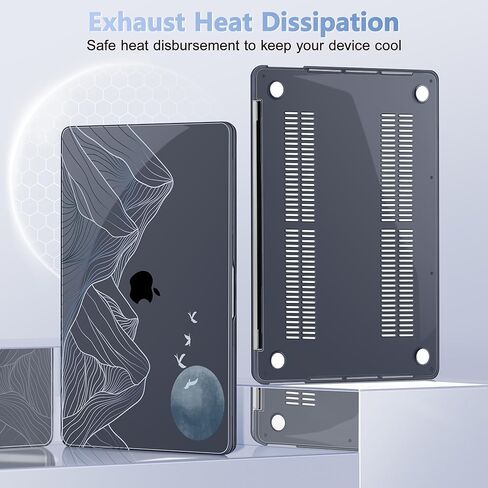 for MacBook Pro 13 inch with Touch Bar, 2022 2021 2020 2019 2018 2017 2016 Release, M2 A2338 M1 A2289 A2251 A2159 A1989 A1706 A1708, Keyboard Cover & Dust Plug, Bow in Kuwait