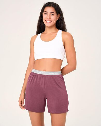 BAMBOO COOL Womens Pajama Shorts Elastic Waistband Pj Pants Leg Opening Lounge Sleep Shorts, 2 Pack in Kuwait
