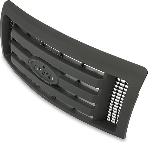 Kojem Silver Grille متوافقة مع 2009-2014 Ford F-150 XL Model Pumper Grille Cover Cover Guard Shell W/Black Insert 9L3Z8200D FO1200511 in Saudi Arabia