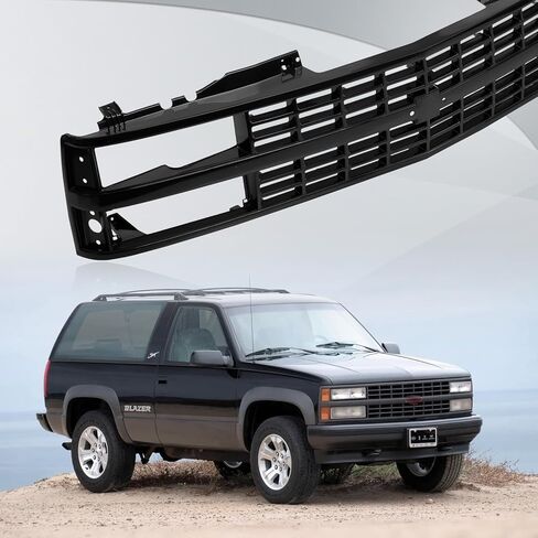CarpartsDepot الأمامي مصبغة الشبكة الشبكة السوداء مع إدراج أسود متوافق مع شيفروليه 1988-1993 C/K 1500 2500 3500 و 1992-1993 Blazer GM1200228 in Kuwait