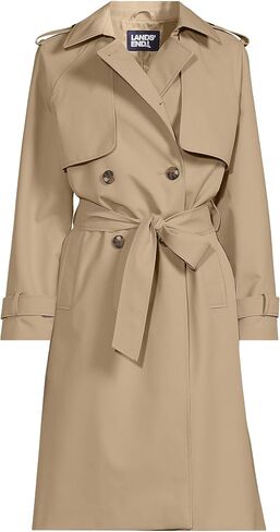 Lands' End Women's Squall Waterproof Modern Trench Coat in Saudi Arabia