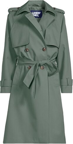Lands' End Women's Squall Waterproof Modern Trench Coat in Saudi Arabia