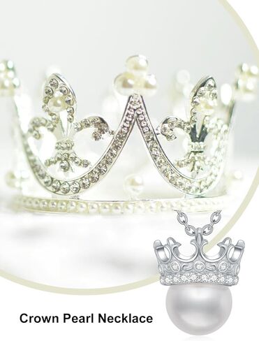 WINNICACA فراشة اللؤلؤ قلادة 925 الفضة الاسترليني المياه العذبة الأبيض اللؤلؤ قلادة مكعب زركونيا مجوهرات الزفاف الذكرى هدايا عيد ميلاد للنساء أمي شقيقة in Kuwait