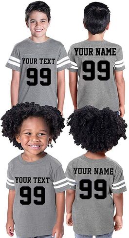 CrazyDaisyworld تخصيص Toddler Youth Football Jersey | مخصصة مخصصة للفريق مخصص 2 جوانب | جيرسي جولة in Kuwait