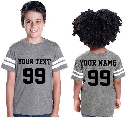 CrazyDaisyworld تخصيص Toddler Youth Football Jersey | مخصصة مخصصة للفريق مخصص 2 جوانب | جيرسي جولة in Kuwait