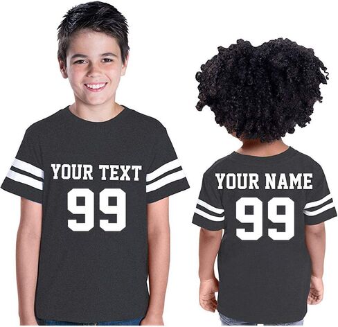 CrazyDaisyworld تخصيص Toddler Youth Football Jersey | مخصصة مخصصة للفريق مخصص 2 جوانب | جيرسي جولة in Kuwait