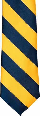 Tiemart Boys 'Neckties لمدة 8 إلى 13 عامًا (Navy Blue و Golden Yellow Striped) in Saudi Arabia