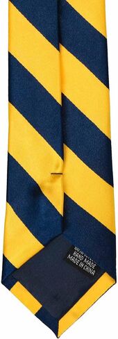 Tiemart Boys 'Neckties لمدة 8 إلى 13 عامًا (Navy Blue و Golden Yellow Striped) in Saudi Arabia