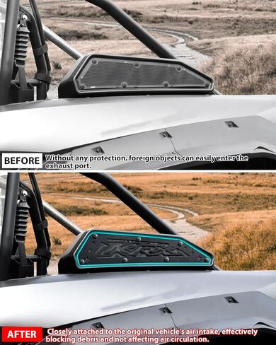 تغطية كويساووتو للهواء من 2020-2025 Teryx KRX 1000 ، غطاء محرك شواء من الألومنيوم السود in Saudi Arabia