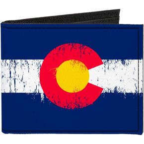 Buckle-Down Men's Standard Canvas Bifold Wallet Colorado, 4.0" x 3.5" in Kuwait