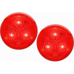 Optronics 2 Pack 2 1/2 "Round Red 3 Diode LED Marker Light Mcl57rb in Kuwait
