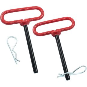 3/8 x 4 Inch Trailer Tow Hitch Pin and Clip, Tractors Hitch Cotter Pins for RV, Tractor, Lawn Mower (Red) in Saudi Arabia
