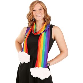 Rainbow Costume Scarf with Zippered Pocket for kids and adult in Saudi Arabia