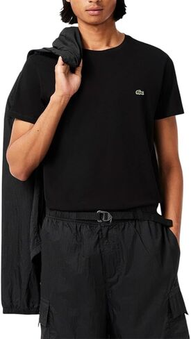 Lacoste Men's Short Sleeve Pima Crewneck Tee in Saudi Arabia