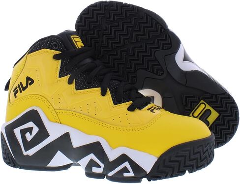 Fila Kids Mb Basketball Shoes Black/Sfty/White 1 in Saudi Arabia