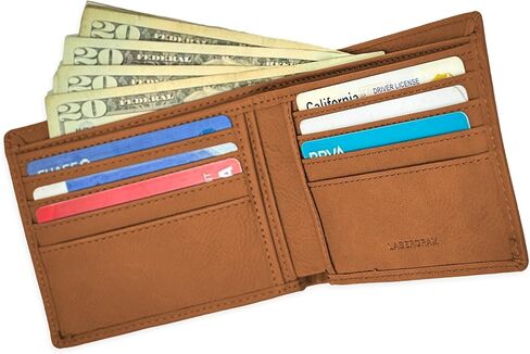 Lasergram Faux Leather Bi-Fold Wallet ، سمك السلور ، نقش مخصص (رمادي) in Saudi Arabia