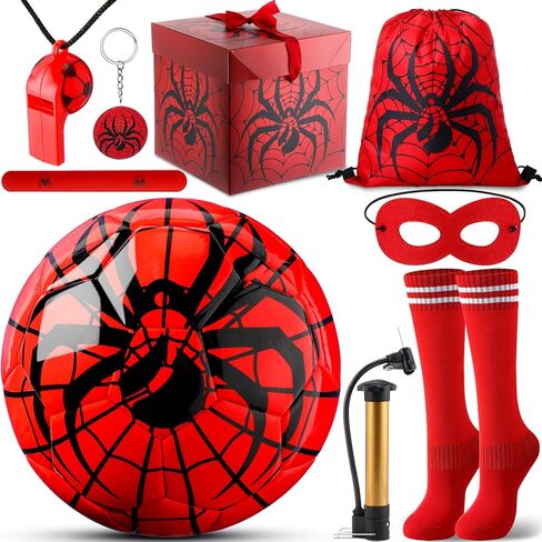 Size 3 Soccer Ball for Boys Girls, Soccer Ball Gifts Set for Boys Girls with Pump and Drawstring Bag, Toys Gifts for Boys Girls(Unicorn,Colorful) in Kuwait