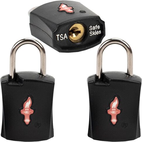 TSA Keyed Luggage Locks (6-Pack) - Brass Core Security for Suitcases, Backpacks, Gym Lockers & School Bags | Compact & Durable ABS w/Electroplated Rings in Saudi Arabia