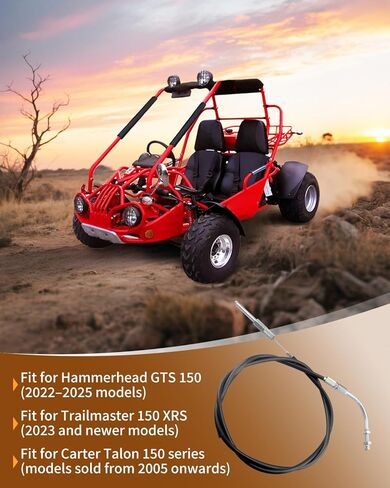 كابل فرامل الانتظار يناسب Hammerhead GTS 150 150cc Trailmaster 150 XRS Carter Talon 150 ، استبدال 6.000.050 552-1000 in Kuwait