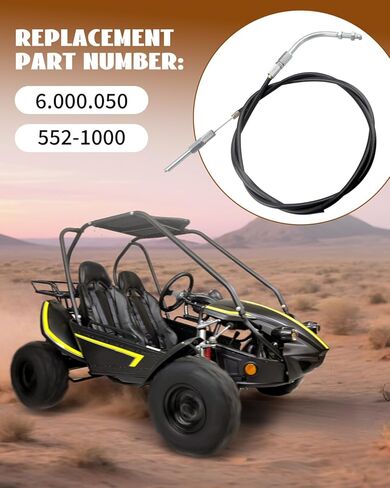 كابل فرامل الانتظار يناسب Hammerhead GTS 150 150cc Trailmaster 150 XRS Carter Talon 150 ، استبدال 6.000.050 552-1000 in Kuwait