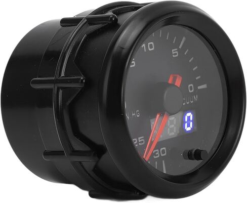 52mm Vacuum Gauge Digital Display Automotive Vacuum Meter Kit DC Pointer 0 to 30 IN.HG for All DC12V Vehicles in Saudi Arabia