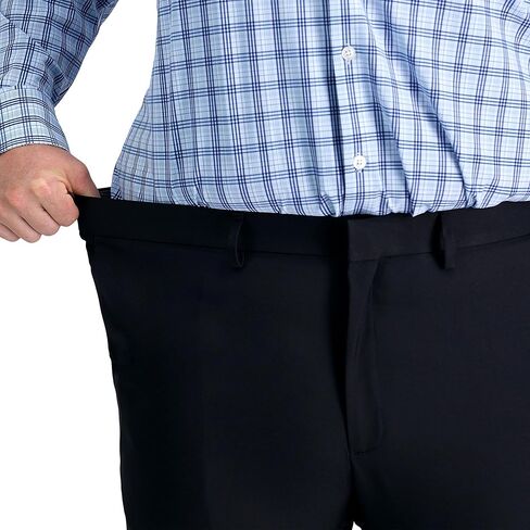 Haggar Men's Premium Comfort Dress Pant-Straight Fit Flat Front Reg. and Big & Tall in Saudi Arabia