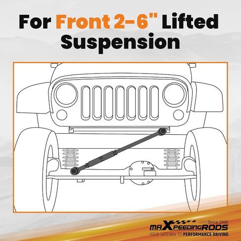 MaxPeedingRods 2-6 "Lift Front Front Track Track For Ford F250 F350 Super Duty 1999-2004 ، Panhard Rod for Trope 2000 2001 2002 2004 2005 ، Gray ، in Kuwait