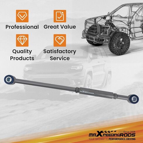 MaxPeedingRods 2-6 "Lift Front Front Track Track For Ford F250 F350 Super Duty 1999-2004 ، Panhard Rod for Trope 2000 2001 2002 2004 2005 ، Gray ، in Kuwait