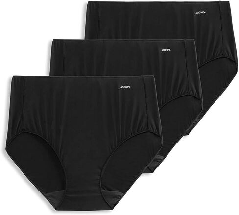 Jockey Women's Underwear No Panty Line Promise Hip Brief - 3 Pack, Frosty Pink/Light/Deep Beige, 9 in Saudi Arabia