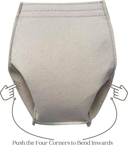 Organizer for Cyme Bag Mini/Large, Tote Bag Felt Insert with Zipper Pocket Small Pouch (Mini, Grey) in Saudi Arabia