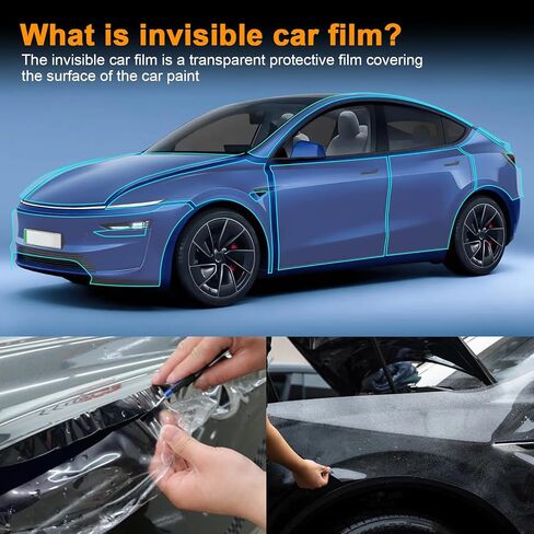 for 2025 Tesla Model Y Juniper Precut Paint Protective Film 8.5 Mil TPU PPF Clear Car HD Scratch Exterior Accessories (Front Bars + Headlights 6Pcs) in Saudi Arabia
