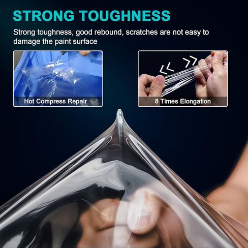 for 2025 Tesla Model Y Juniper Precut Paint Protective Film 8.5 Mil TPU PPF Clear Car HD Scratch Exterior Accessories (Front Bars + Headlights 6Pcs) in Saudi Arabia