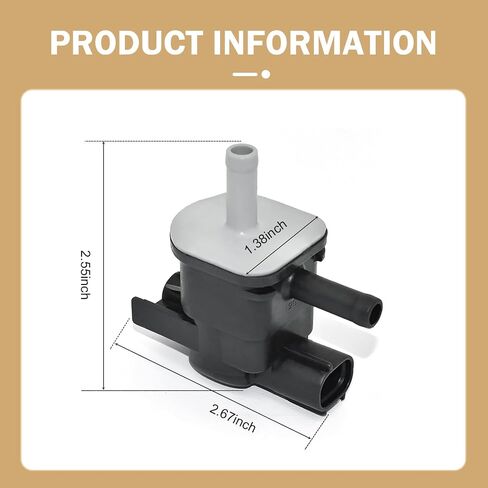 Vapor Canister Purge Valve, 90910-12276 Vacuum Solenoid Valve Switch Replacement, Compatible with 4Runner Camry Corolla FJ Cruiser and More (Black) in Saudi Arabia