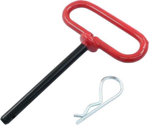 3/8 x 4 Inch Trailer Tow Hitch Pin and Clip, Tractors Hitch Cotter Pins for RV, Tractor, Lawn Mower (Red) in Kuwait