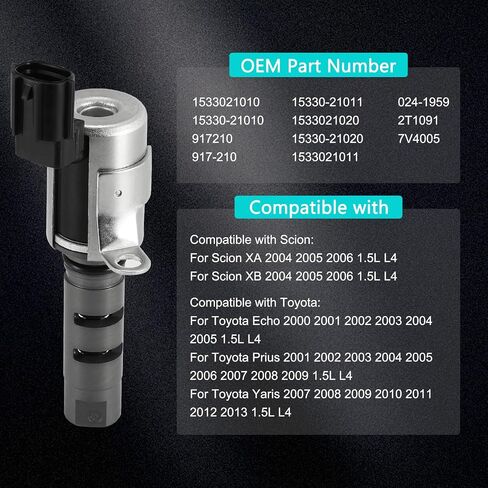 1533021010 917-210 OCV Oil Control Variable Valve (1.5L L4) Timing VVT Solenoid For Scion XA XB 2004-2006, Toyota Echo 2000-2005, Prius 2001-2009, Yaris 2007-2013 1533021011 1533021020 in Saudi Arabia