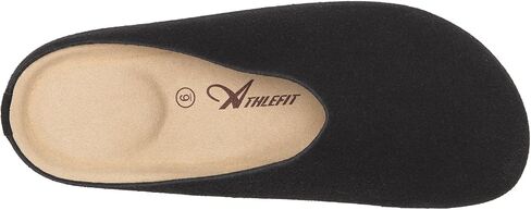 Athlefit Women's Slip On Suede Clogs Comfortable Cork Footbed Mules Shoes with Arch Support for Nurse Work Outdoor Travel in Saudi Arabia