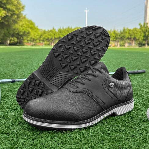 THESTRON Men Golf Shoes Waterproof Professional Golf Footwears Spikes Spikeless Golf Walking Sneakers Turf Sports Golf Training Sneakers for Men in Saudi Arabia