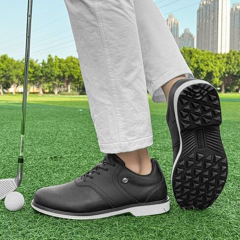 THESTRON Men Golf Shoes Waterproof Professional Golf Footwears Spikes Spikeless Golf Walking Sneakers Turf Sports Golf Training Sneakers for Men in Saudi Arabia