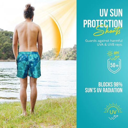 Banana Boat Mens Shorts UPF 50+ UV Protection Four Way Stretch Volley Shorts |Swim Trunks | Quick Dry Shorts | Gym Shorts Men in Saudi Arabia